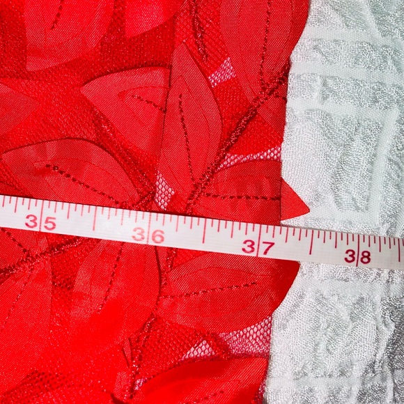 Anthropologie | Sunday in Brooklyn | Midi Skirt | Red | NWT | 3D Petal w Lining - Picture 13 of 16